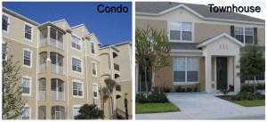 difference in financing a condo and townhome